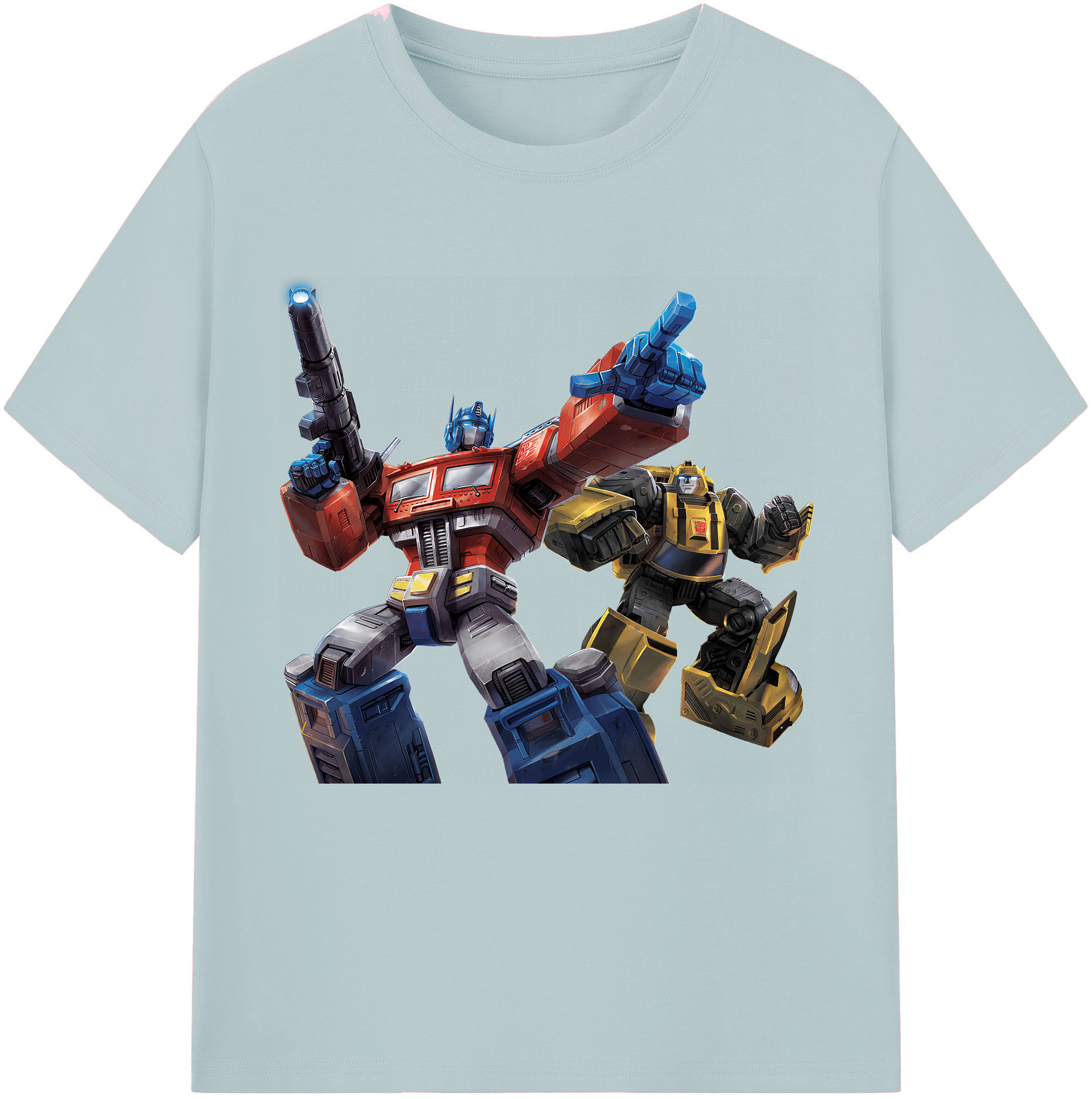 （画像用） Transformers トランスフォーマー 綿100％半袖Tシャツ（フロントプリント）